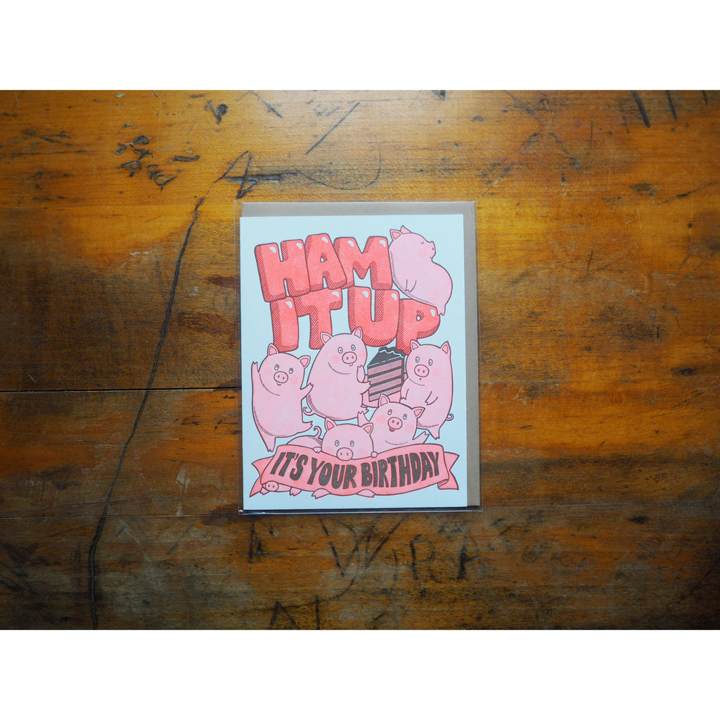 Lucky Horse Press - Card - Ham It Up Birthday