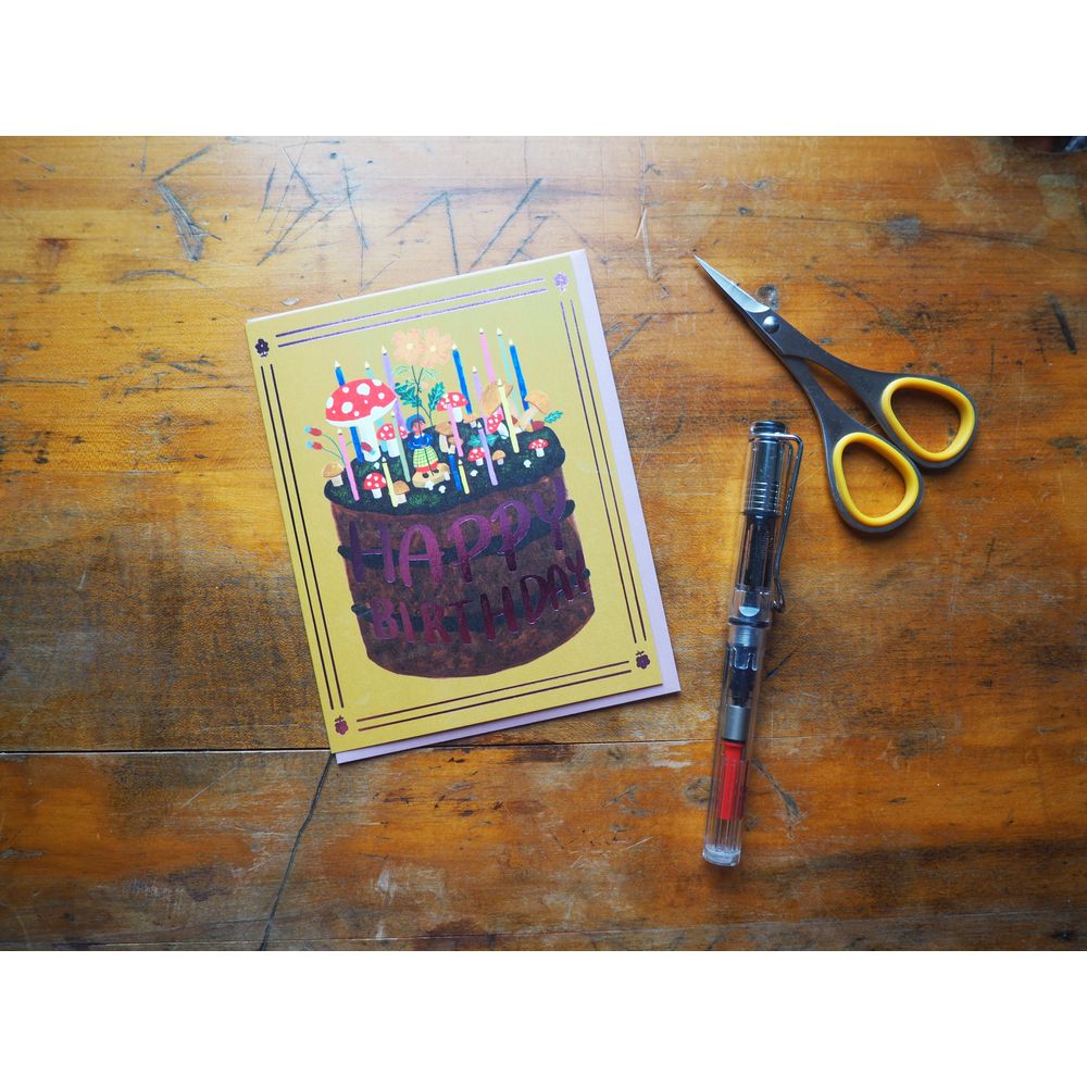 Small Adventure - Card - Mushroom Cake Birthday