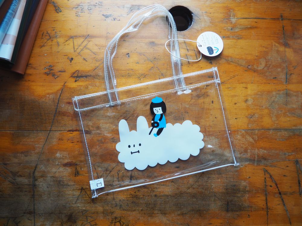 Yohand Studio Transparent PVC Bag - Yohand and Dog Cloud