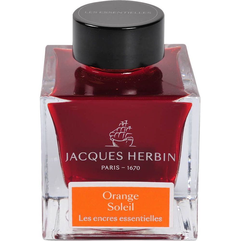 Jacques Herbin Fountain Pen Ink (50mL) - Orange Soleil
