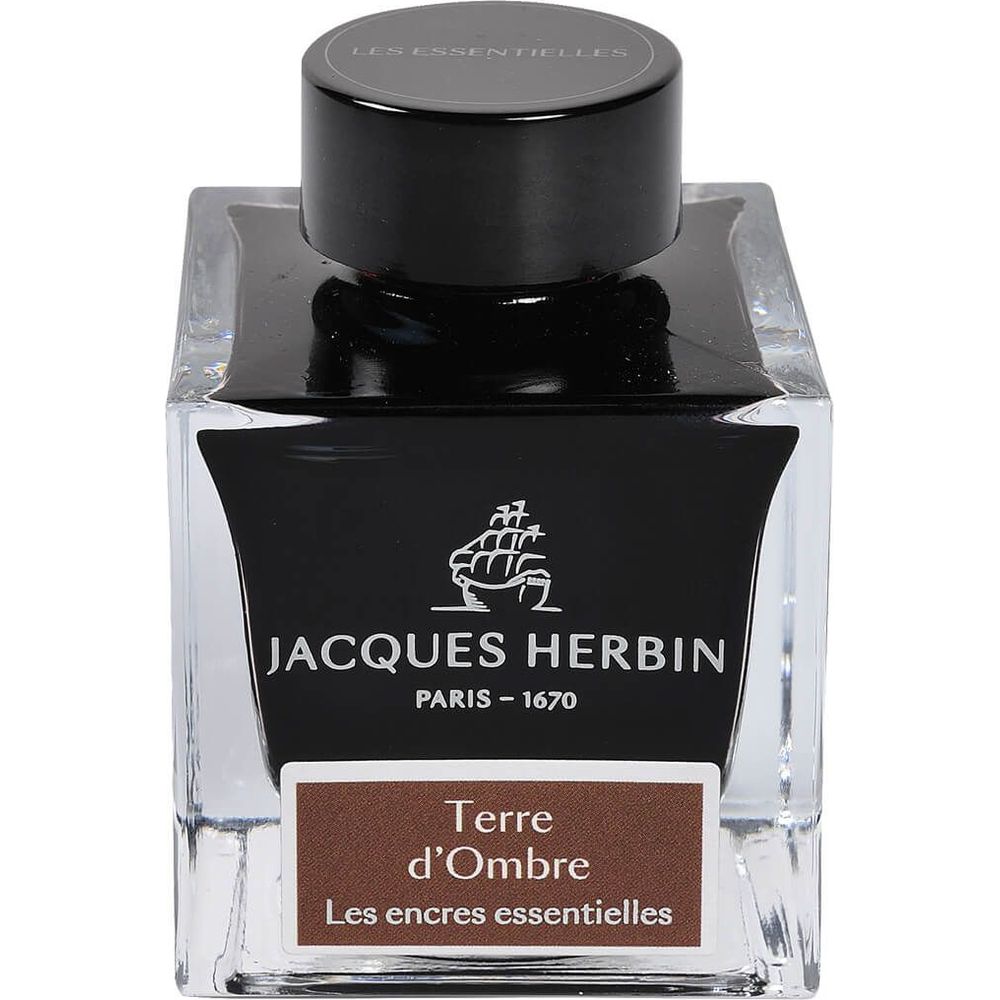 Jacques Herbin Fountain Pen Ink (50mL) - Terre d'Ombre