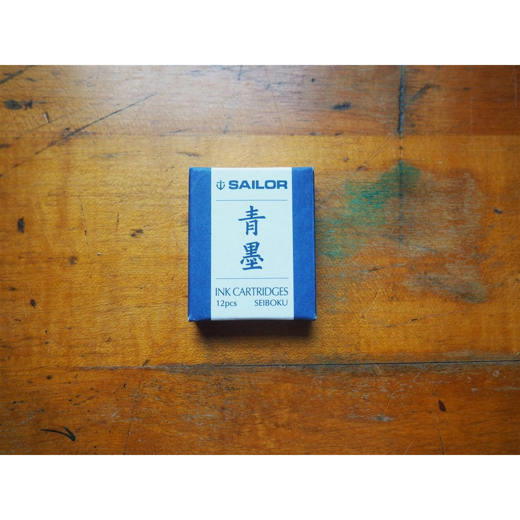 Sailor Ink Cartridges - Sei Boku Nano Blue-Black Carbon