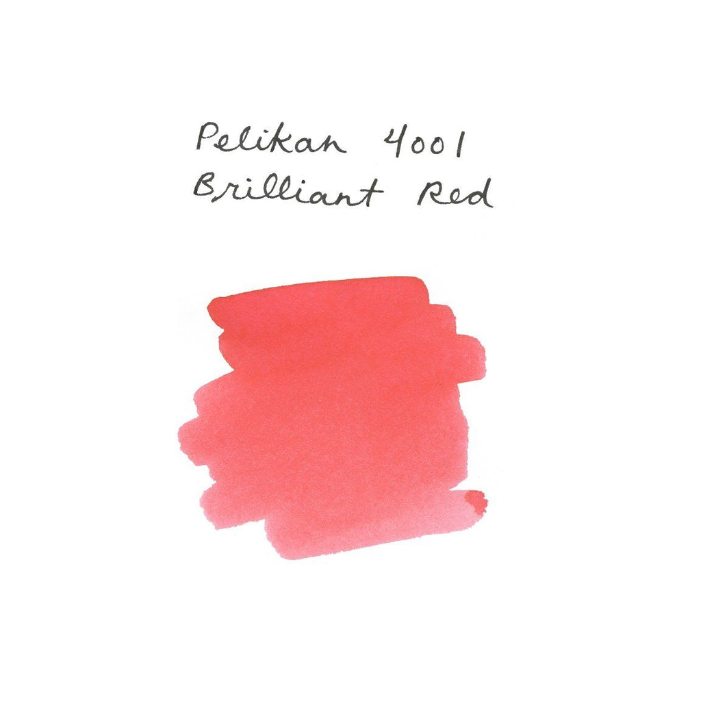 <center>Pelikan 4001 Fountain Pen Ink (62.5mL) - Brilliant Red</center>
