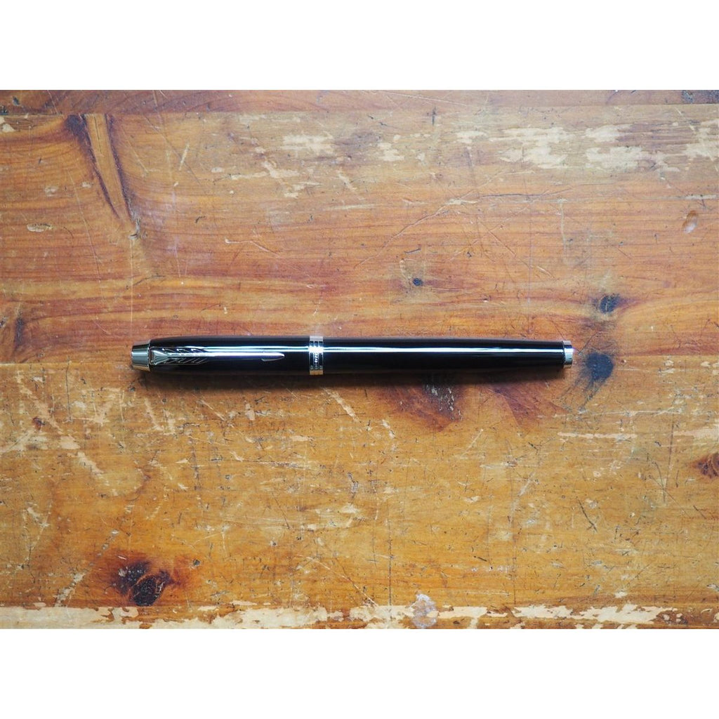 Parker IM Fountain Pen - Black with Silver Trim
