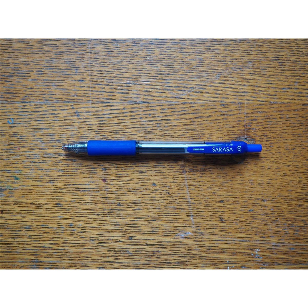 Zebra Sarasa 0.7 Retractable Gel Pen - Blue