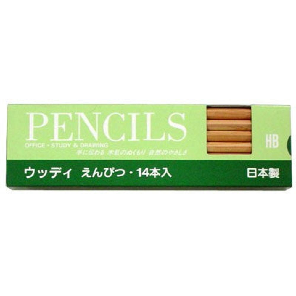Kitaboshi Wooden Pencil - Natural Finish - HB