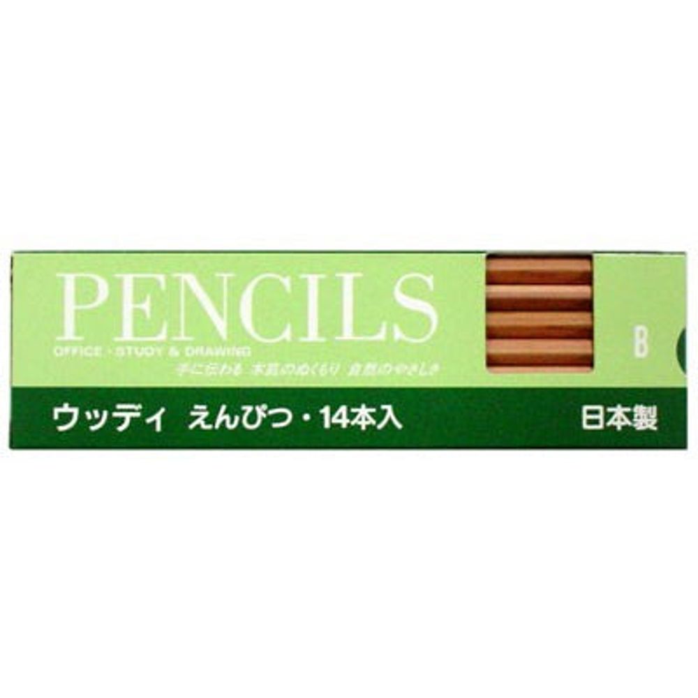 Kitaboshi Wooden Pencil - Natural Finish - B