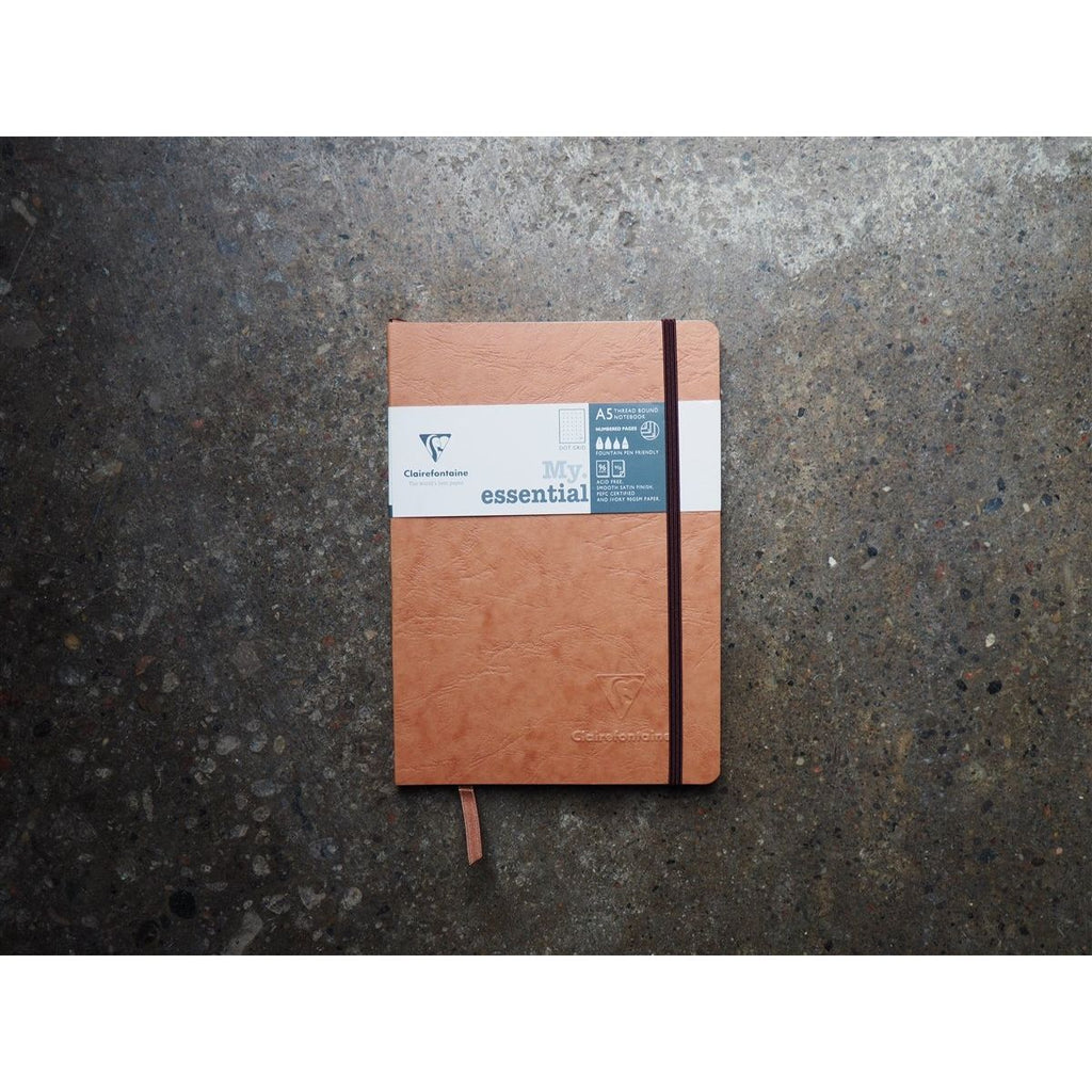 Clairefontaine My Essential Notebook A5 Tan - Dot Grid