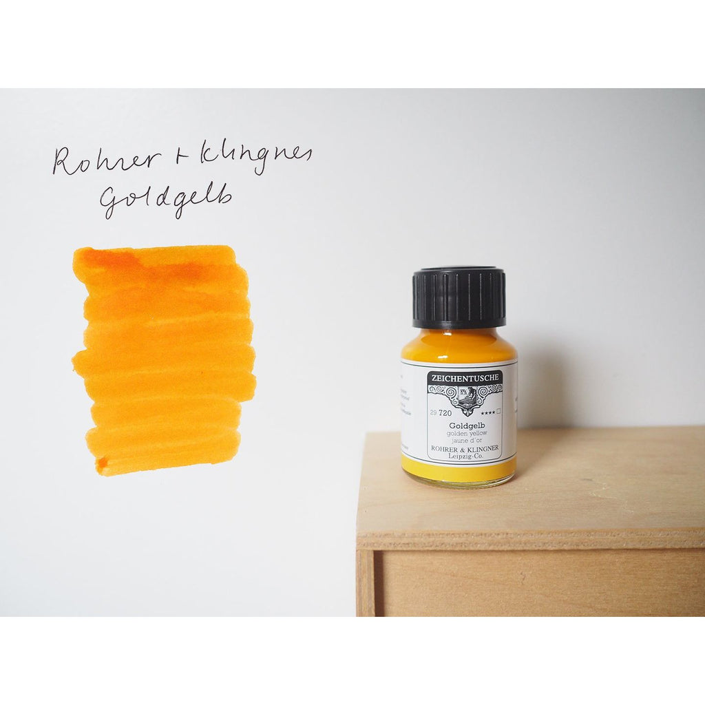Rohrer & Klingner  - Goldgelb (Golden Yellow) - Calligraphy Ink (50mL)