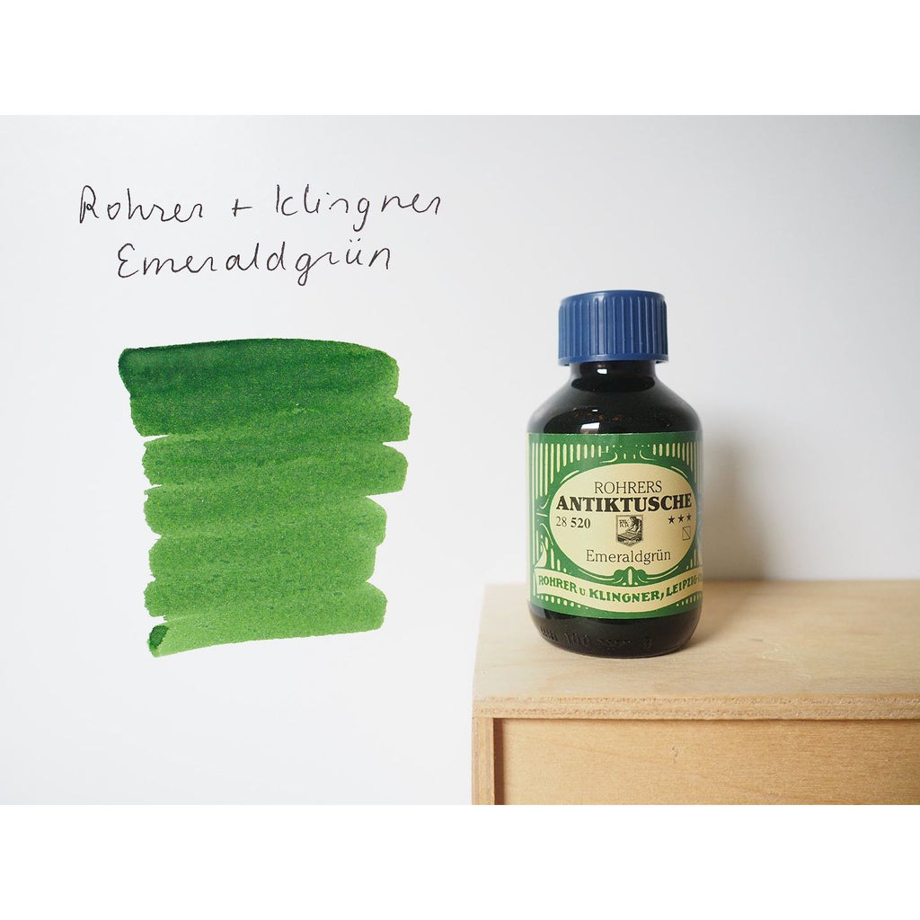 Rohrer & Klingner Traditional Ink (100mL) - Emeraldgrun