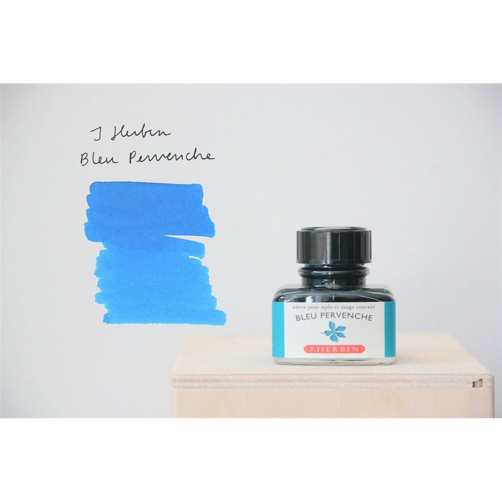 <center>J. Herbin Fountain Pen Ink (30mL) - Bleu Pervenche</center>