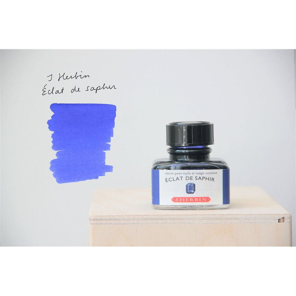 J. Herbin Fountain Pen Ink (30mL) - Eclat de Saphir