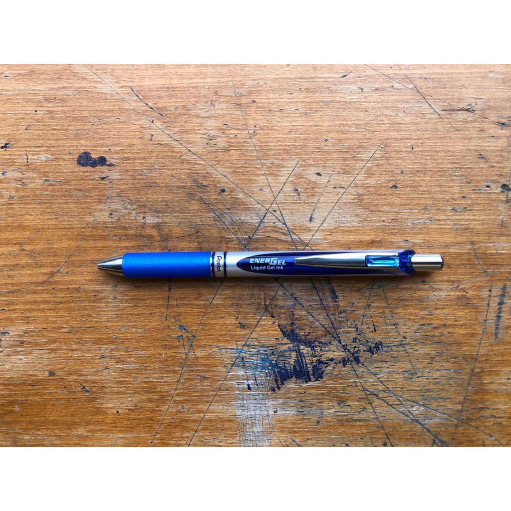 Pentel Energel Retractable Gel Roller Pen 0.7mm - Blue