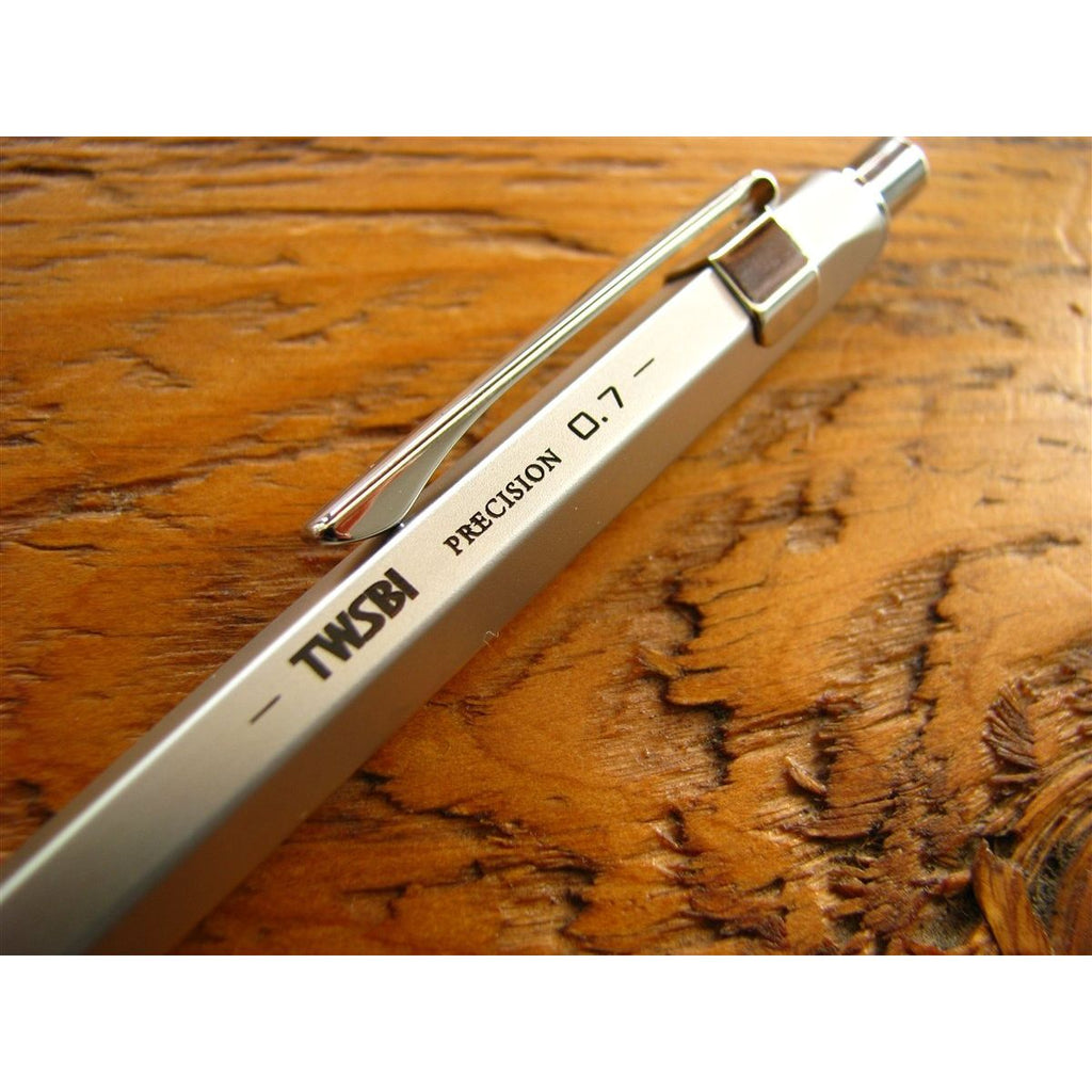<center>TWSBI Precision Retractable Mechanical Pencil 0.7mm - Matte Silver</center>