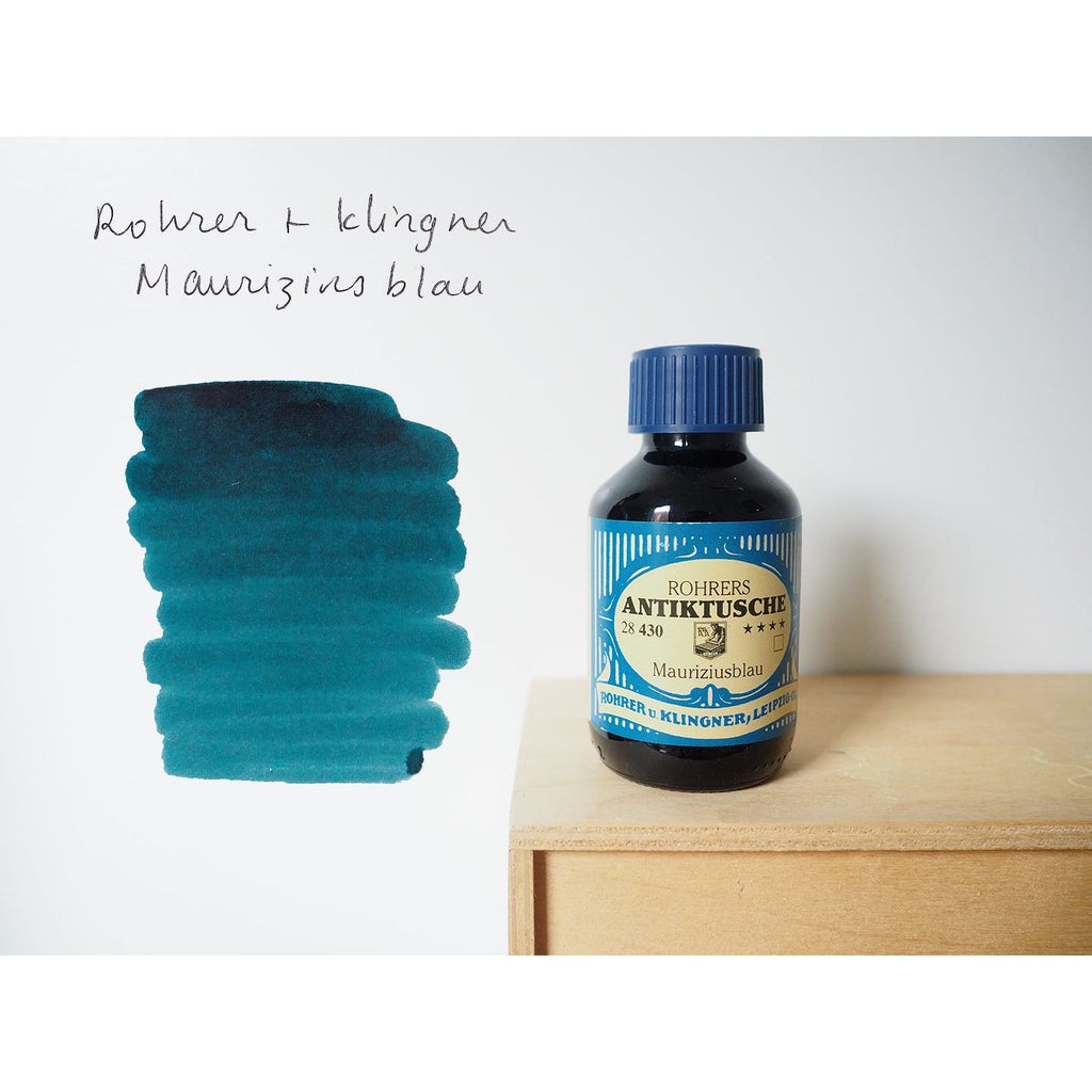 Rohrer & Klingner Traditional Ink (100mL) - Mauriziusblau
