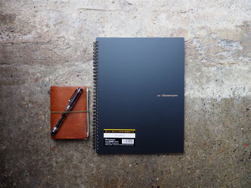 Maruman Mnemosyne Spiral Bound Notebook A4 Lined Wonder Pens