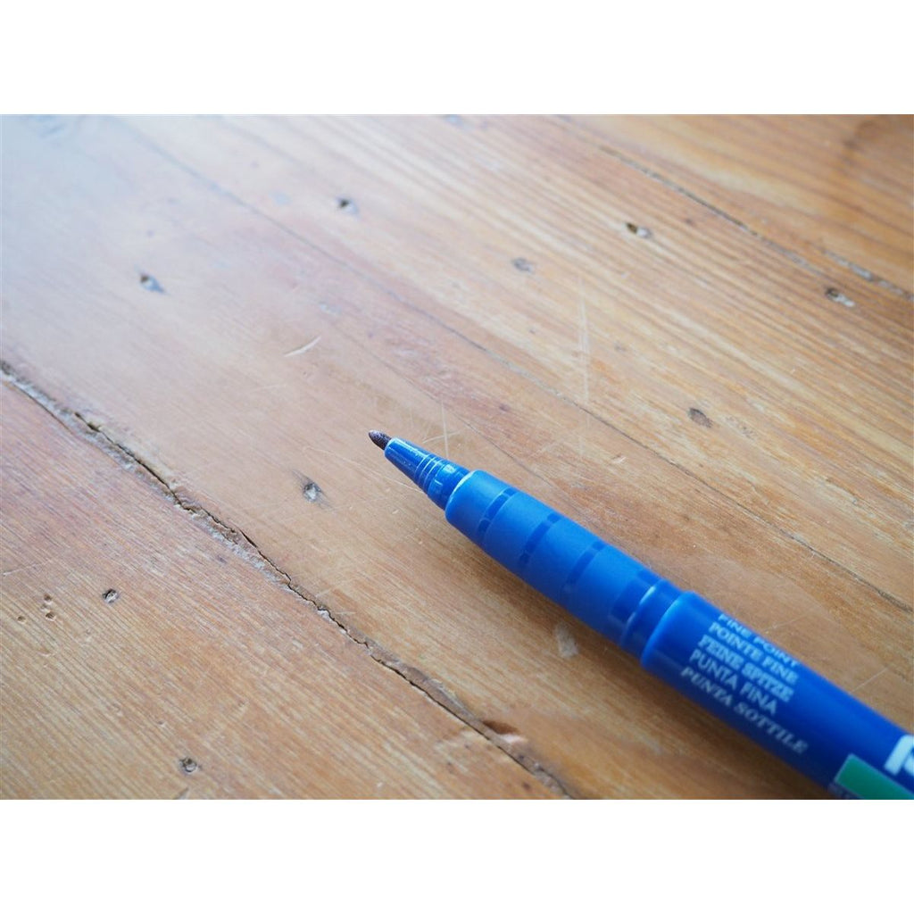 Pentel Green Label Fine Marker Pen - Blue