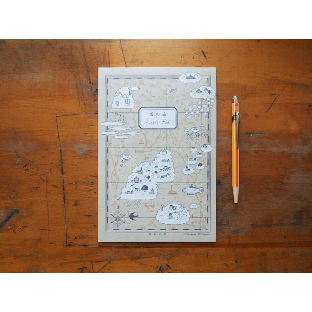 Life Japanese Stationery Letterpad (5.5 x 8.3) - Cloud Trip