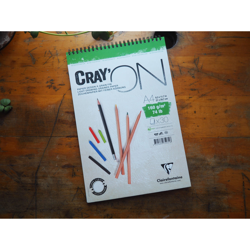 Clairefontaine Cray'on Wirebound Drawing Pad - A4