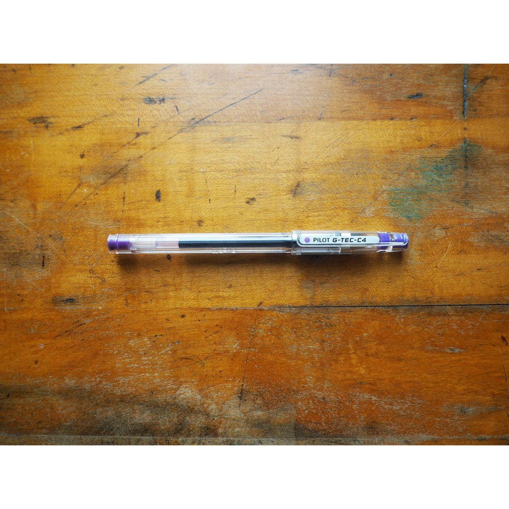 Pilot G-Tec-C (Hi-Tec-C) 0.4mm Gel Pen - Purple