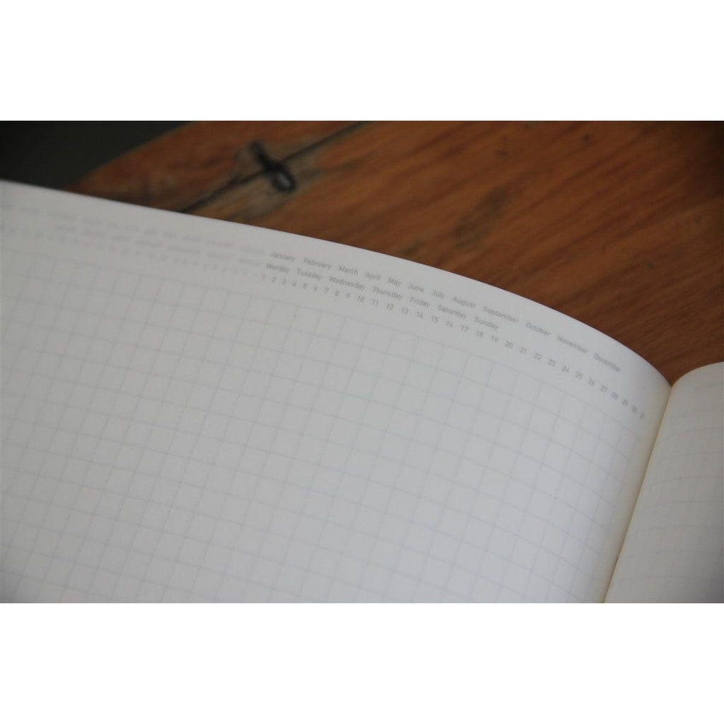 Stalogy 365 Days Notebook - A5 - Black - Graph