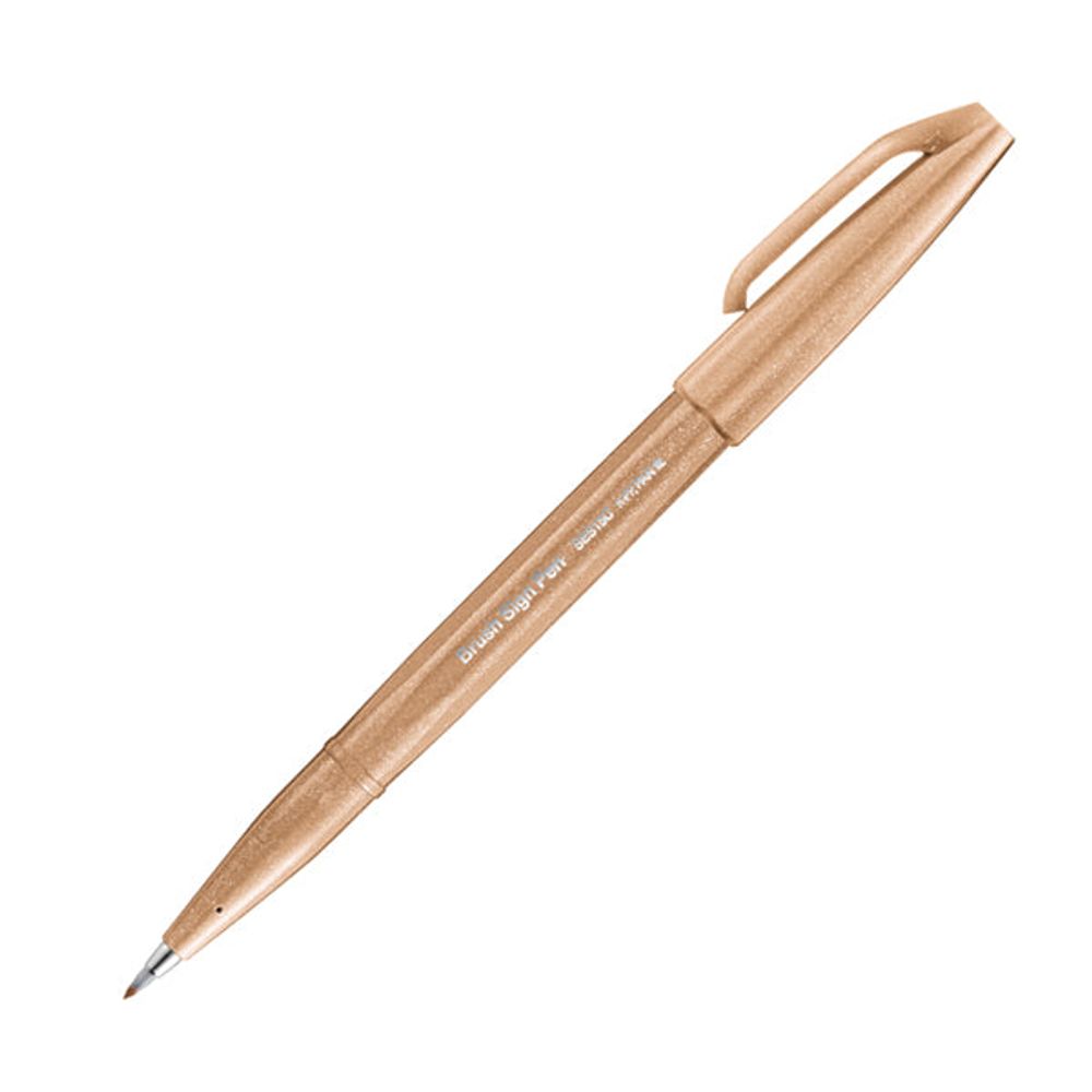 Pentel Brush Sign Pen - Pale Brown