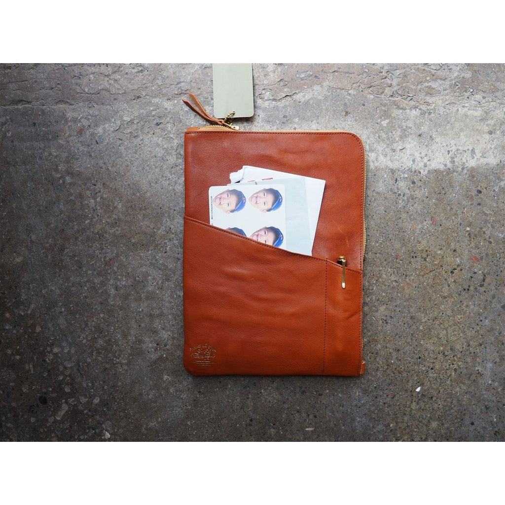 The Superior Labor  Leather Portfolio - Light Brown (A4)