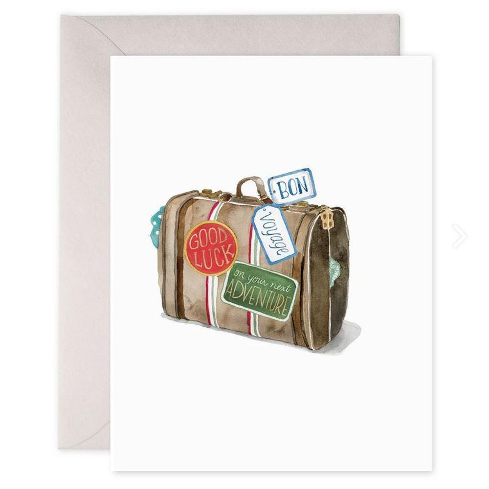 E. Frances Paper - Card - Bon Voyage Suitcase