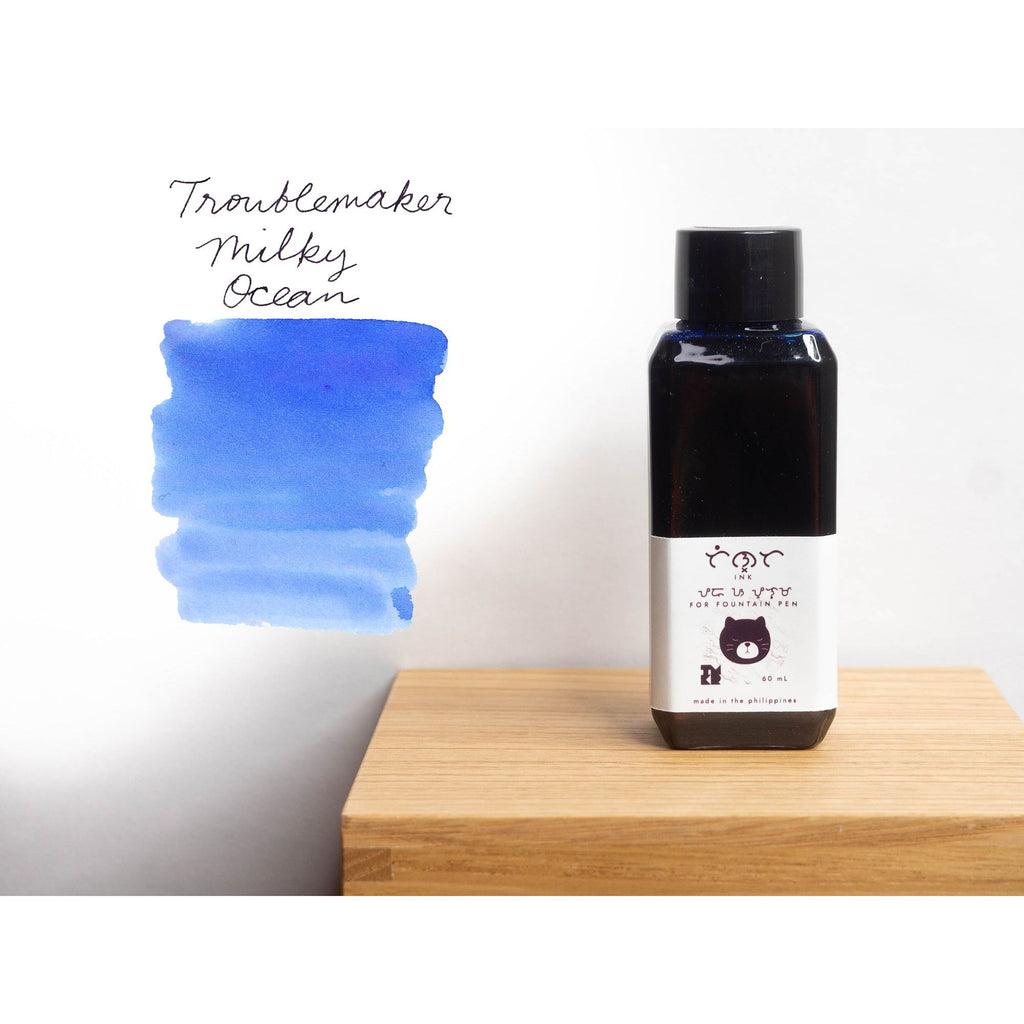 Troublemaker Inks  (60mL) - Fountain Pen Shading Inks - Milky Ocean