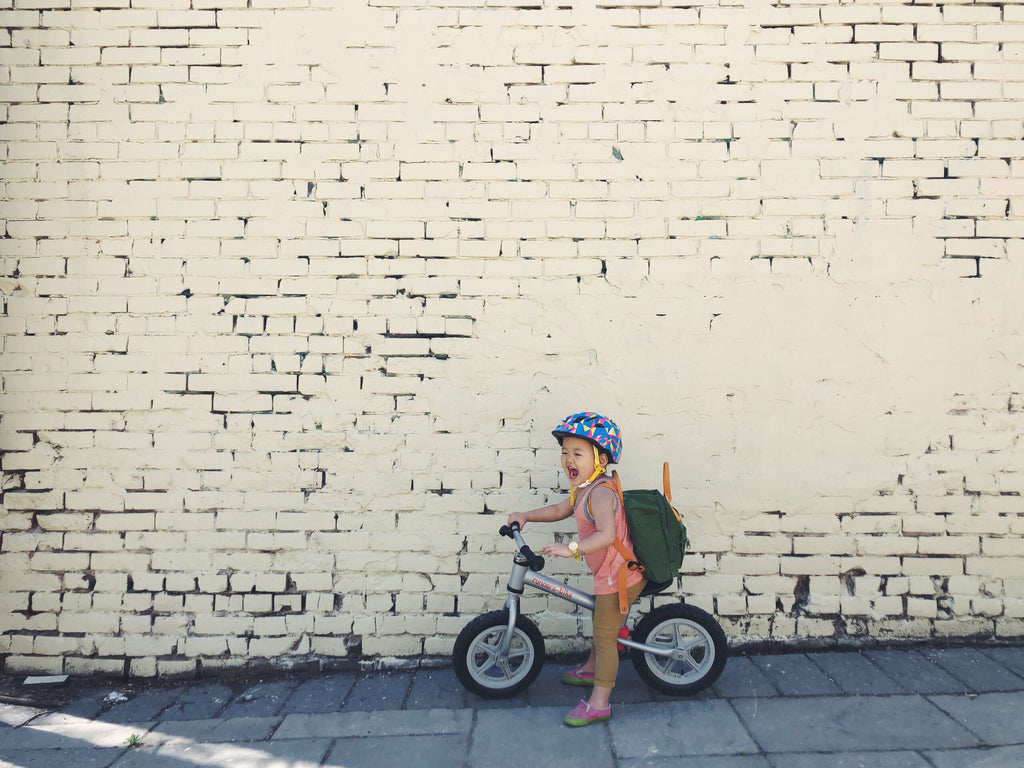 Biking in the Laneway