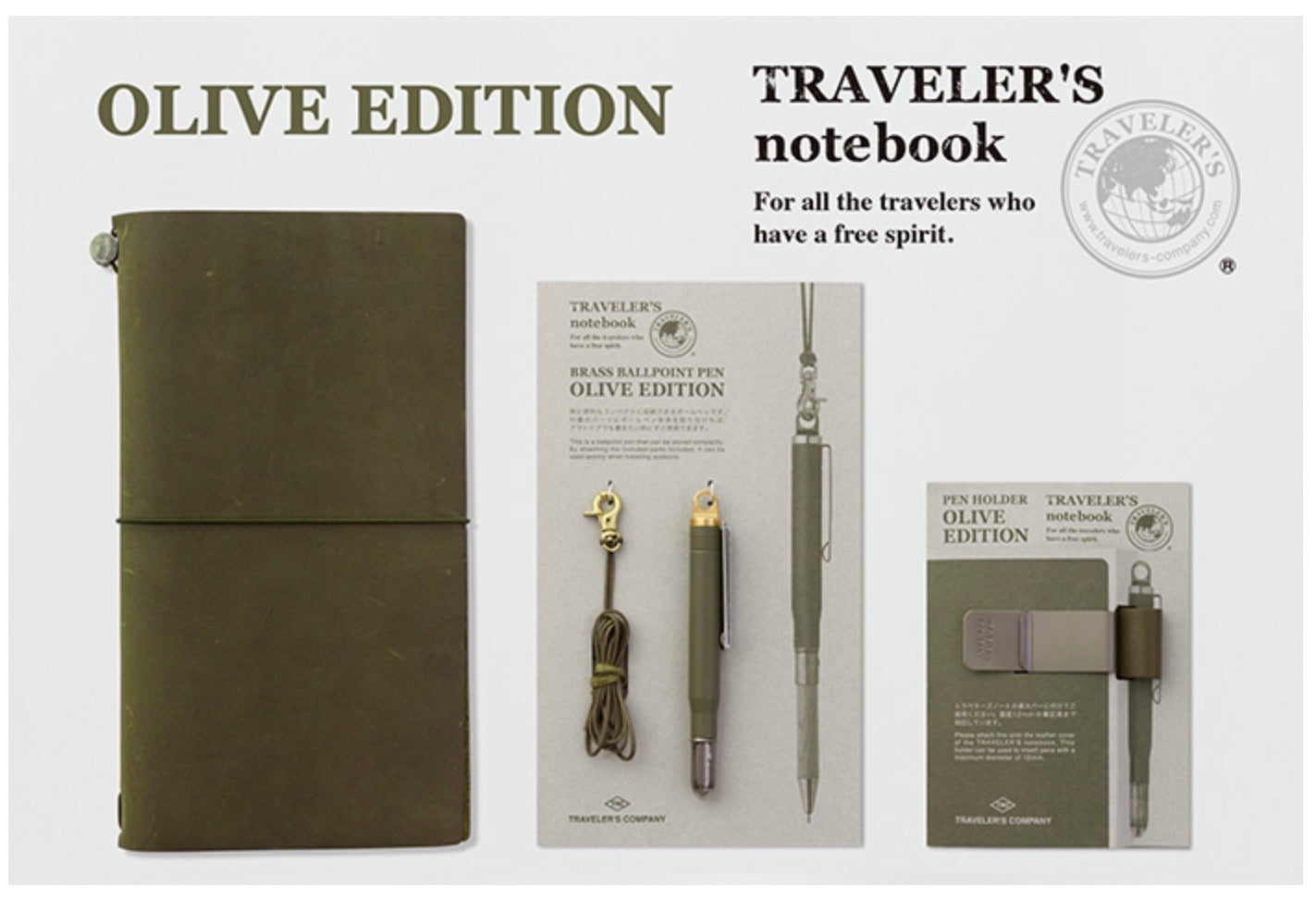 Traveler's Notebook Standard Size - Olive (new!) – Flax Pen to Paper