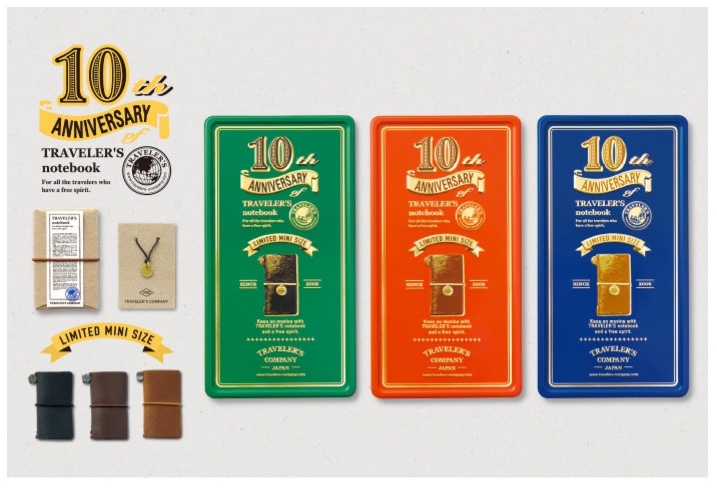 Pre-Orders for Midori Traveler's Notebook 10th Anniversary