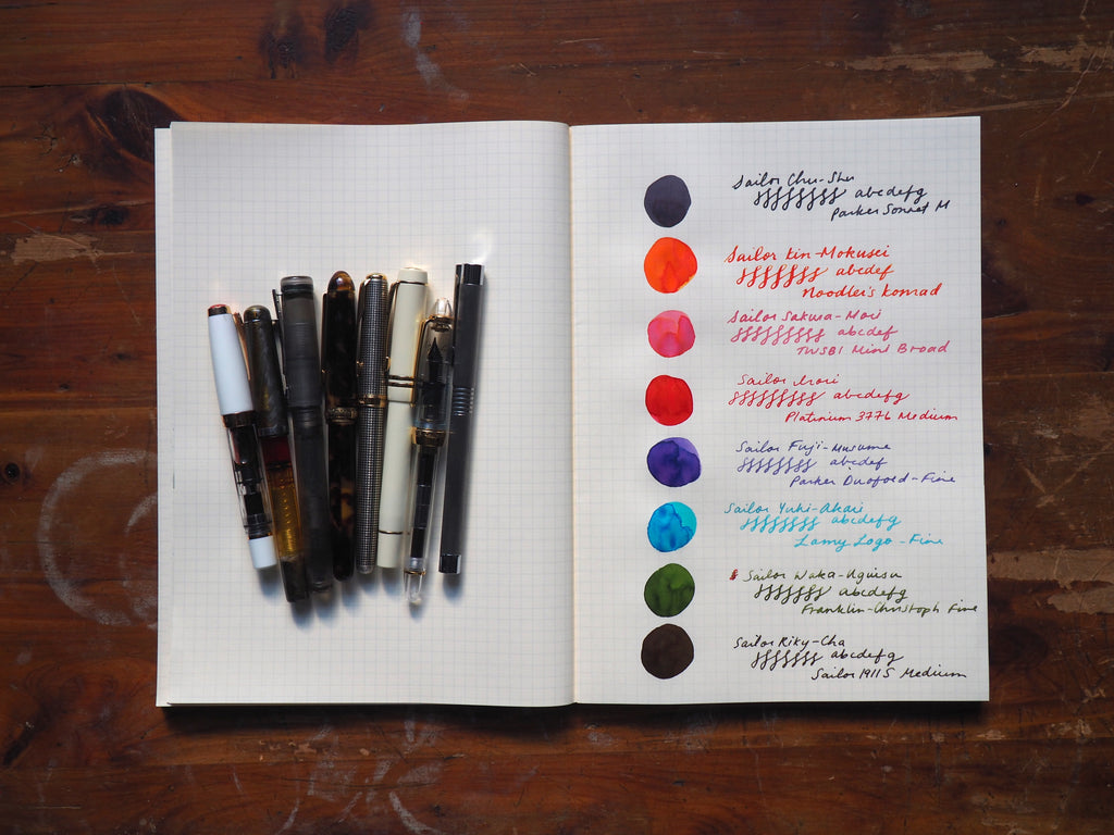 8 Newly Re-released Four Seasons Inks from Sailor