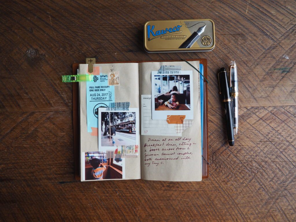 Traveler's Notebook as a Travel Journal: San Francisco