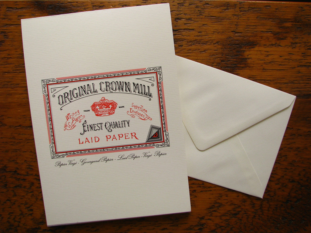 Original Crown Mill Classic Laid Writing Paper
