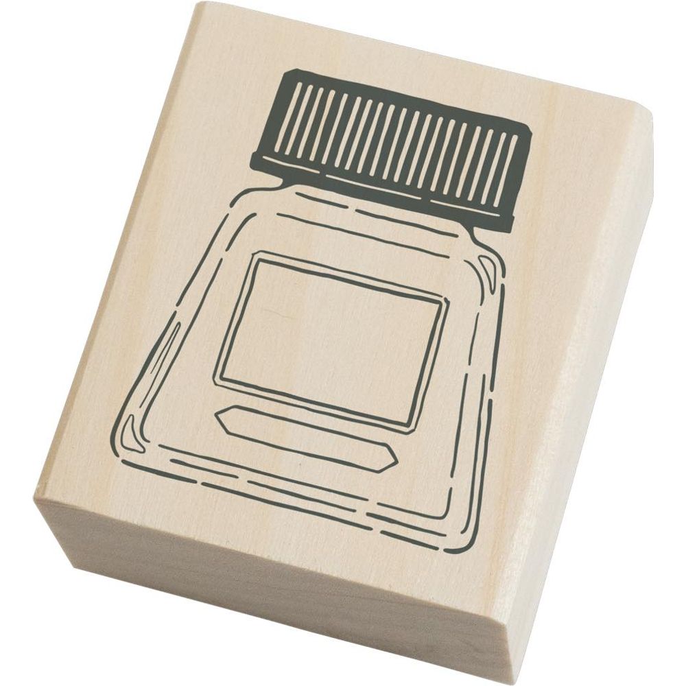Ink Aibou/ Ink Bottle Rubber Stamp (TSW-128)