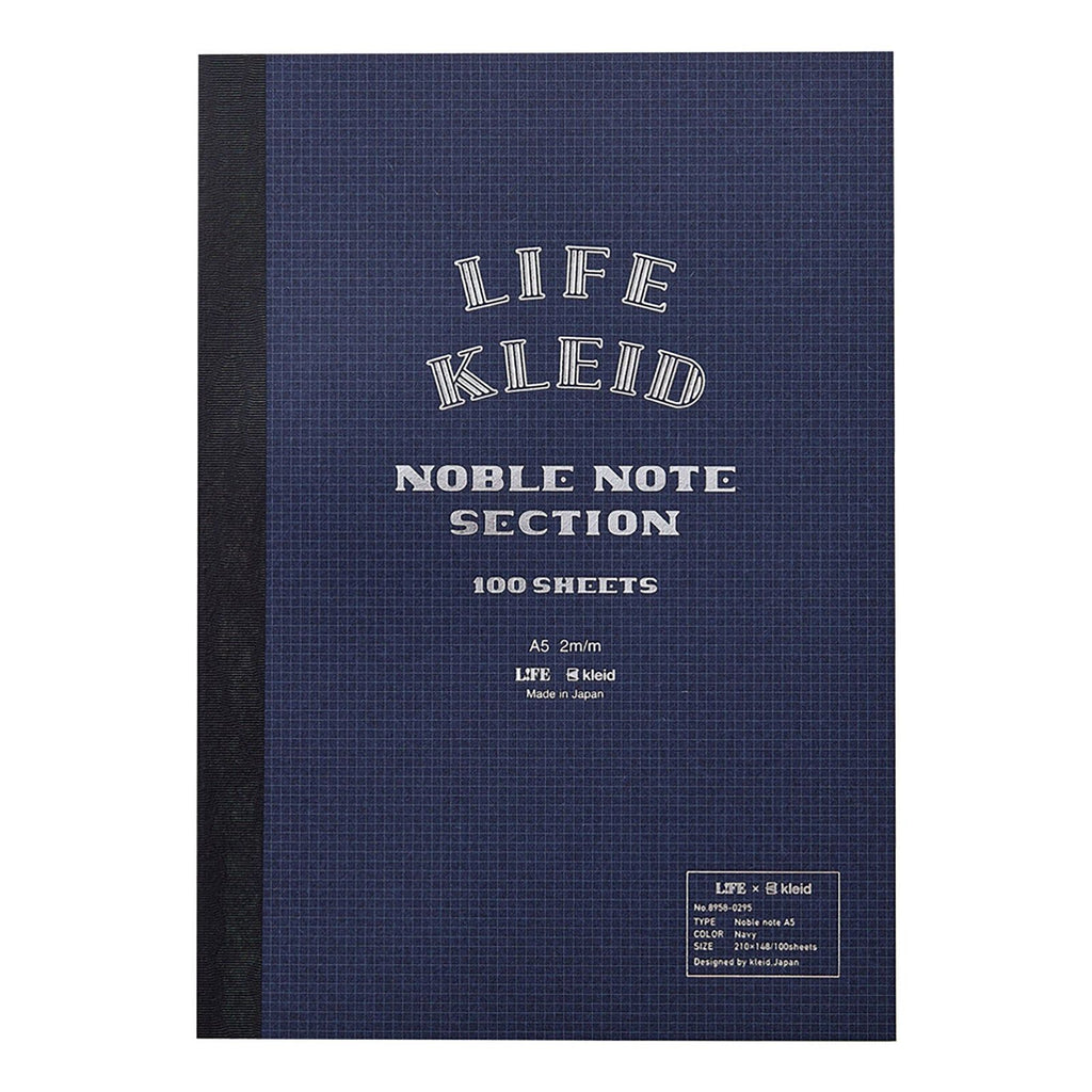 Life Stationery Kleid Noble Note Section - Navy - A5