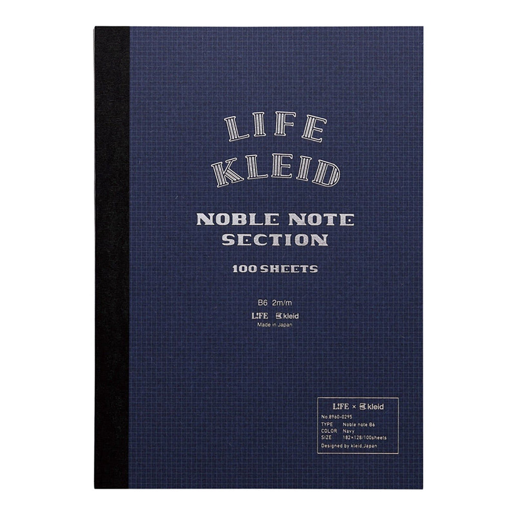Life Stationery Kleid Noble Note Section - Navy - B6