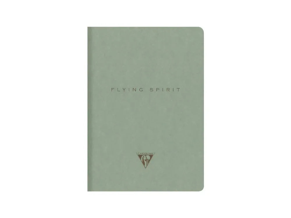 Clairefontaine - Flying Spirit Thread Stitch Notebook - A5 - Green (Lined)