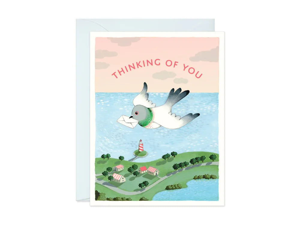JooJoo Paper - Thinking of You Pigeon Greeting Card