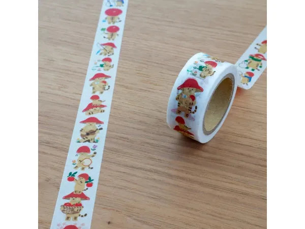 Washi Tape - Mushroom Cat