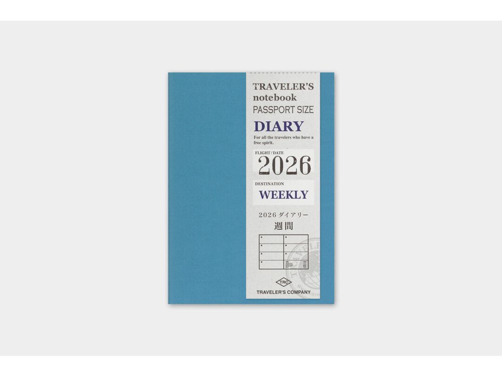 Traveler's Notebook - 2026 Diary - Passport Size - Weekly