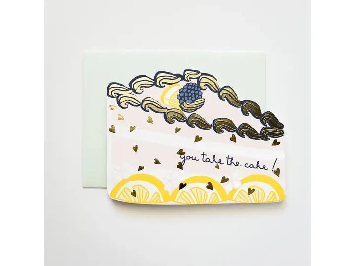 ILOOTPAPERIE - You Take the Cake! Die Cut Greeting Card