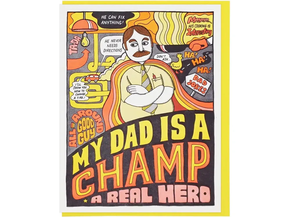 Lucky Horse Press - Card - My Dad is a Champ