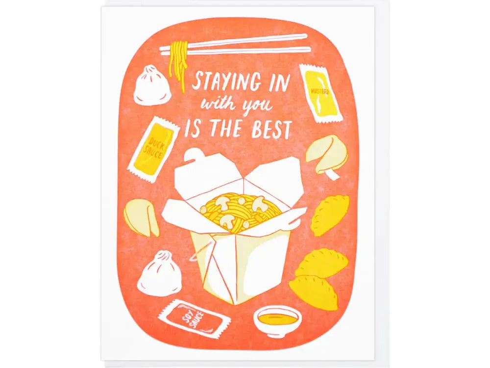 Lucky Horse Press - Card - Staying in Takeout