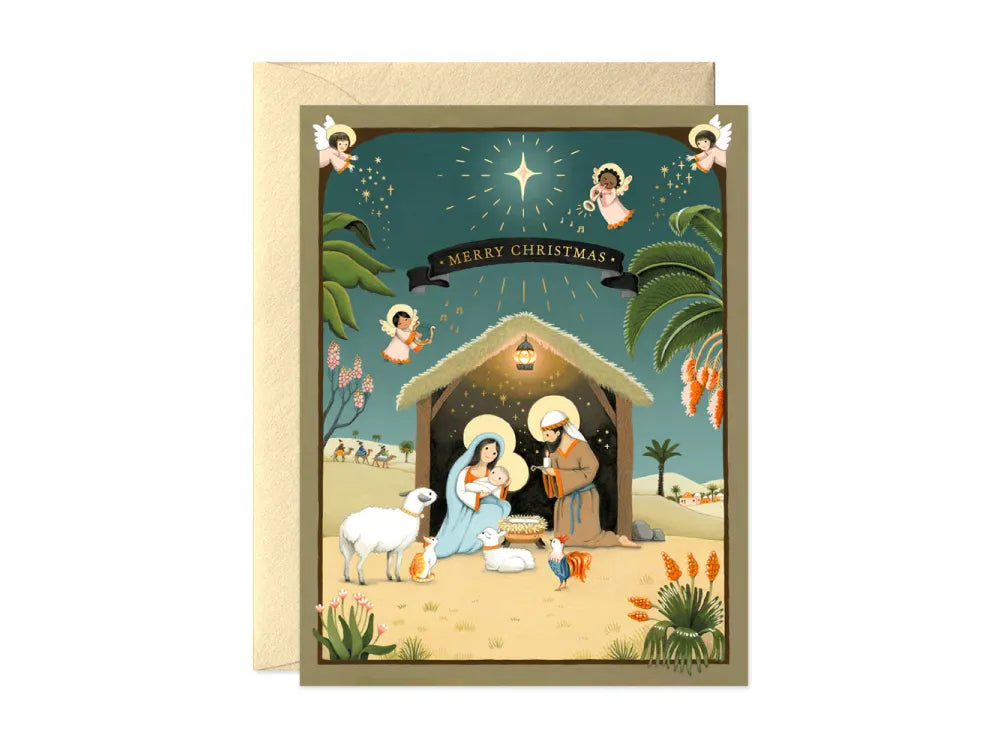 JooJoo Paper - Nativity Christmas Greeting Card