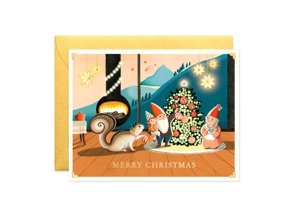 JooJoo Paper - Tiny Cabin Xmas Greeting Card