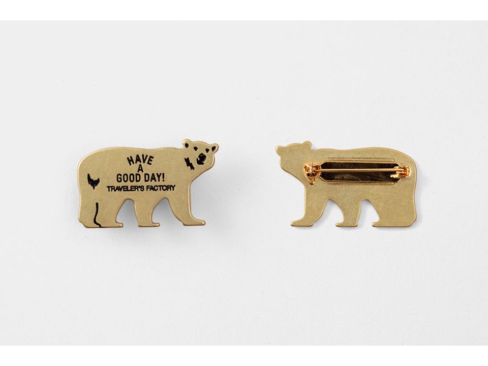 Traveler's Factory Brass Badge - Bear