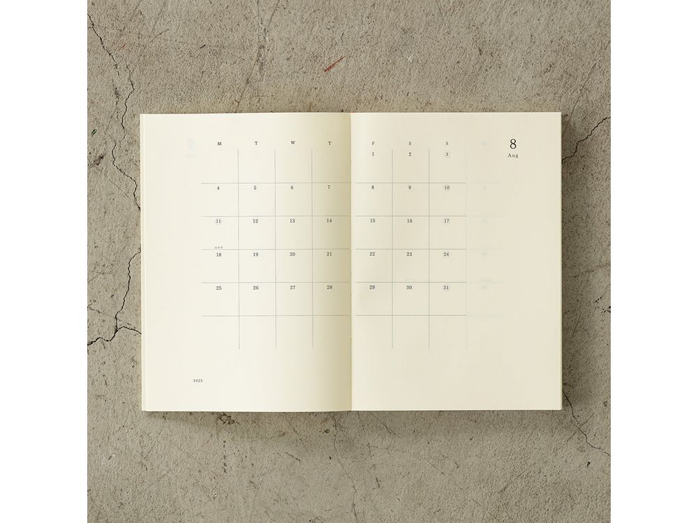 Midori MD Notebook Diary 2025 - A5