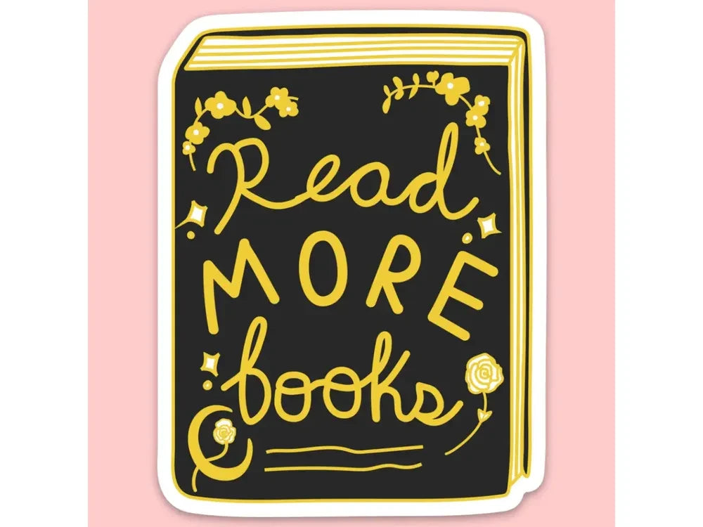 Vinyl Sticker - Read More Books